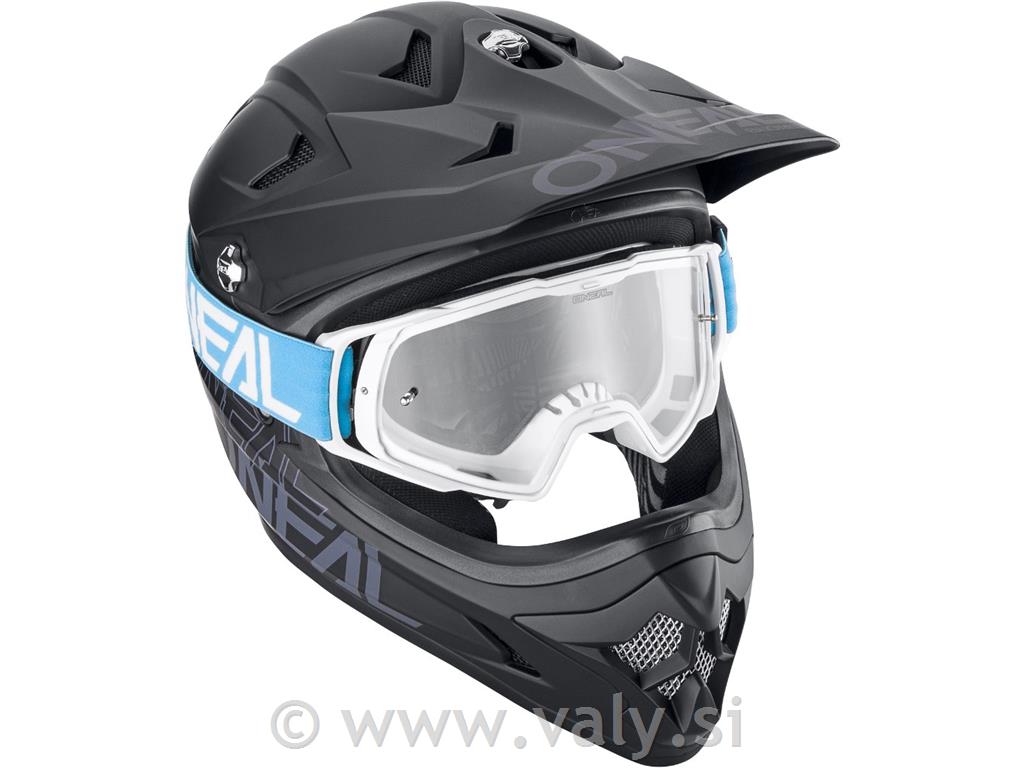 O`Neal goggle očala B-20 FLAT modra bela clear