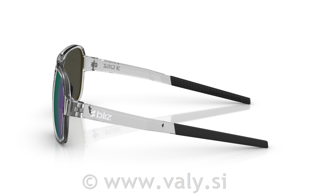 Bliz očala A006 transparent siva; zeleno steklo