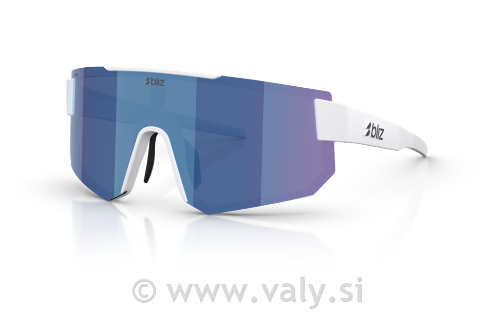 Bliz očala P005 bela; modra barva stekel