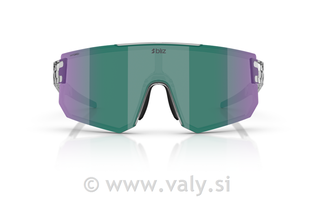 Bliz očala P005 transparent siva; zelena barva stekel