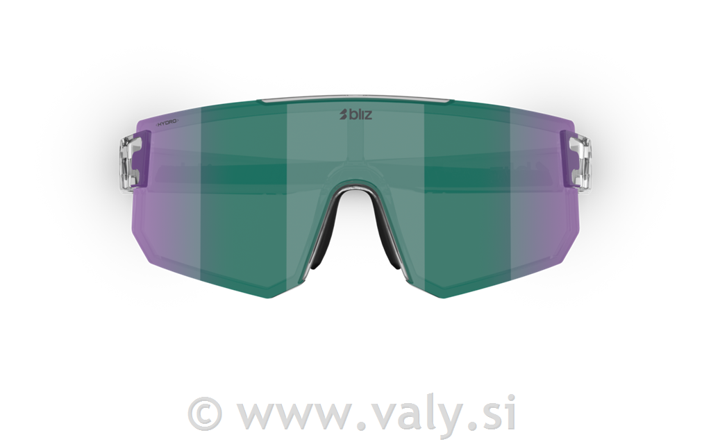 Bliz očala P005 transparent siva; zelena barva stekel