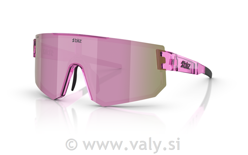 Bliz očala P005 SMALL transparent roza; roza barva stekel
