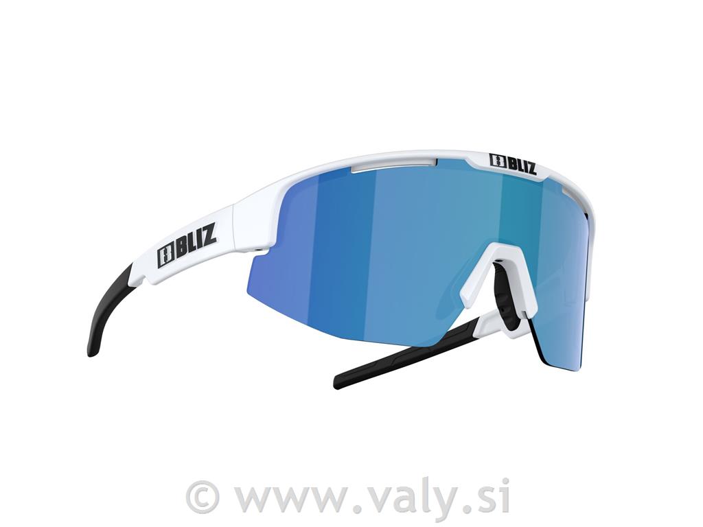 Bliz očala Active Matrix Small bela; modro večbarvno steklo
