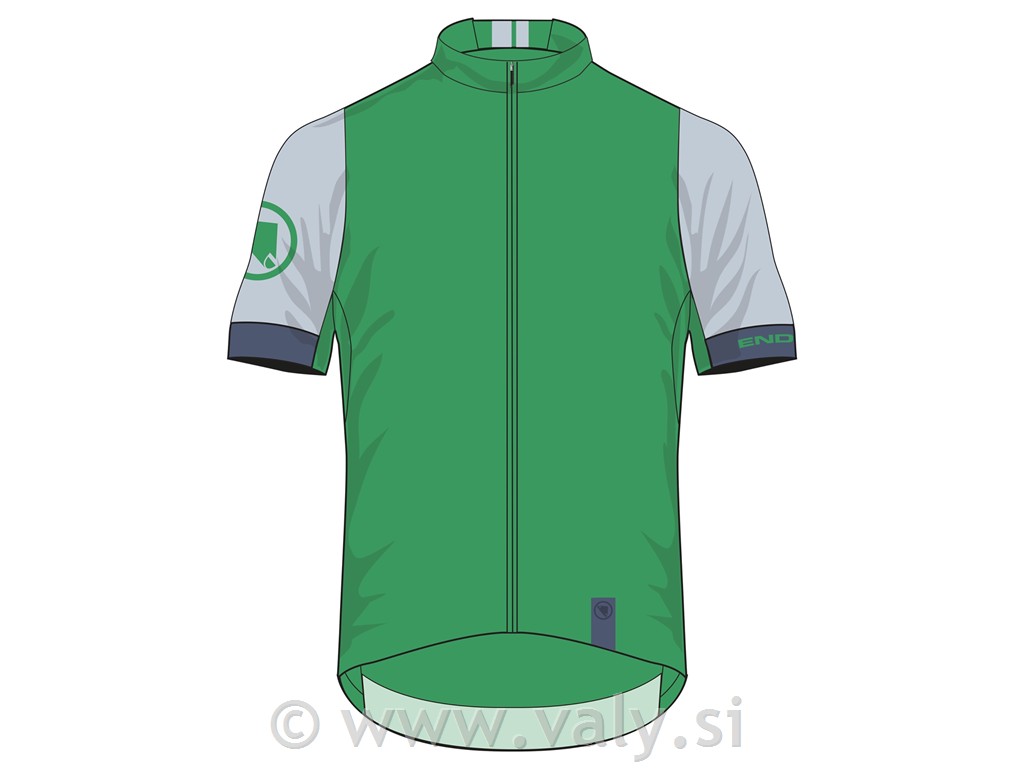 Endura majica FS260 S/S Jersey zelena - siva