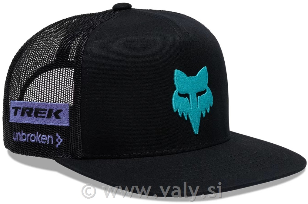 Fox kapa Racing Trek x Unbroken Trucker Hat črna