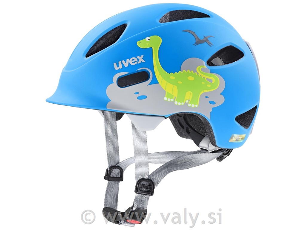 Uvex otroška kolesarska čelada OYO dino mat modra