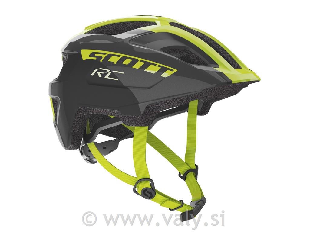 Scott otroška čelada Spunto Jr črna radium rumena RC