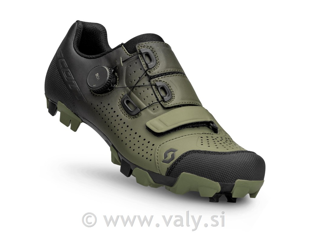 Scott kolesarski čevlji MTB Team Boa črna zelena