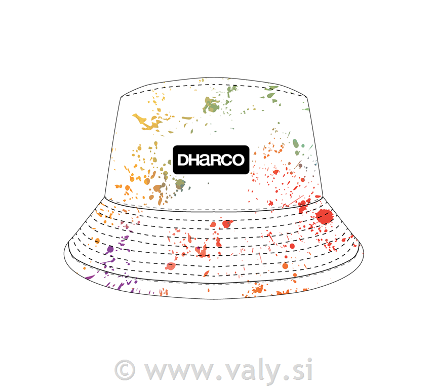 DHaRCO dvostranski klobuk Reversible Bucket Hat Paint Splat