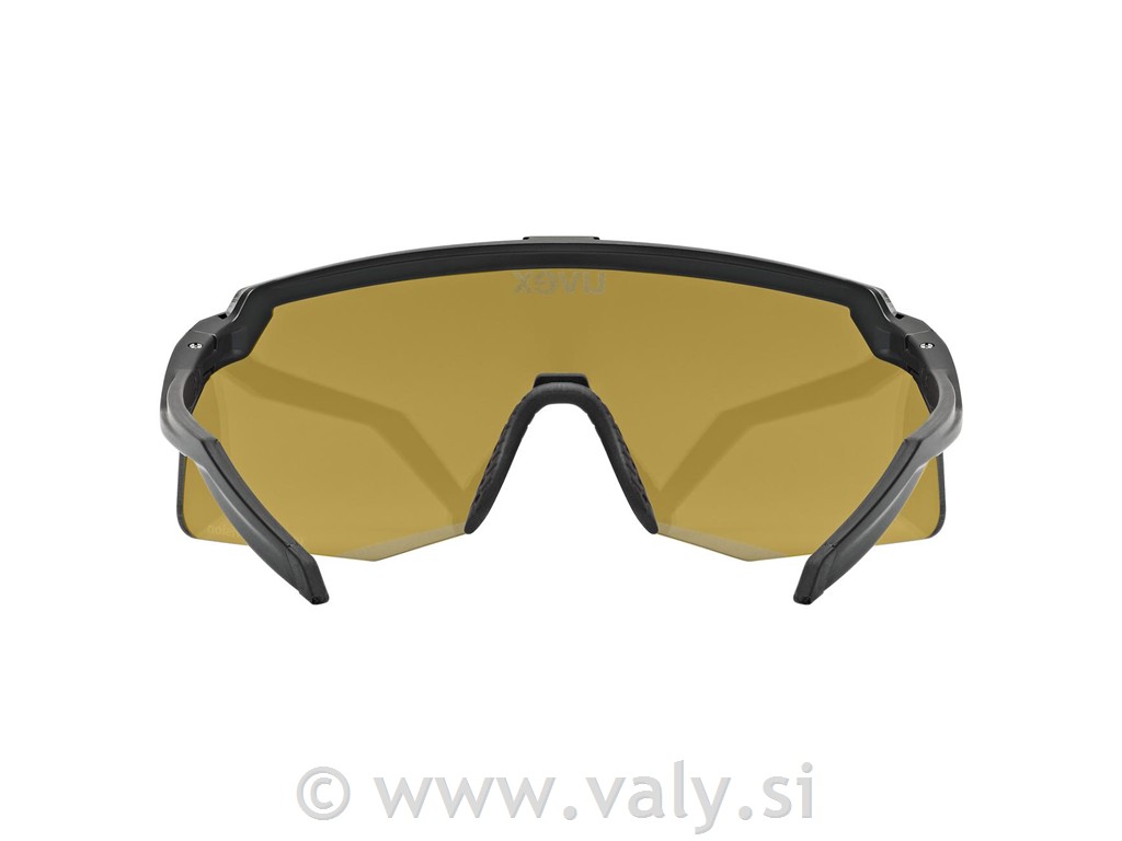 Uvex očala pace stage s CV črna, zrcalno modra steklo