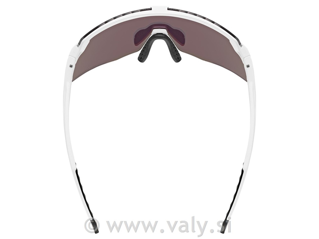 Uvex očala pace stage s CV bela, zrcalno rumeno steklo