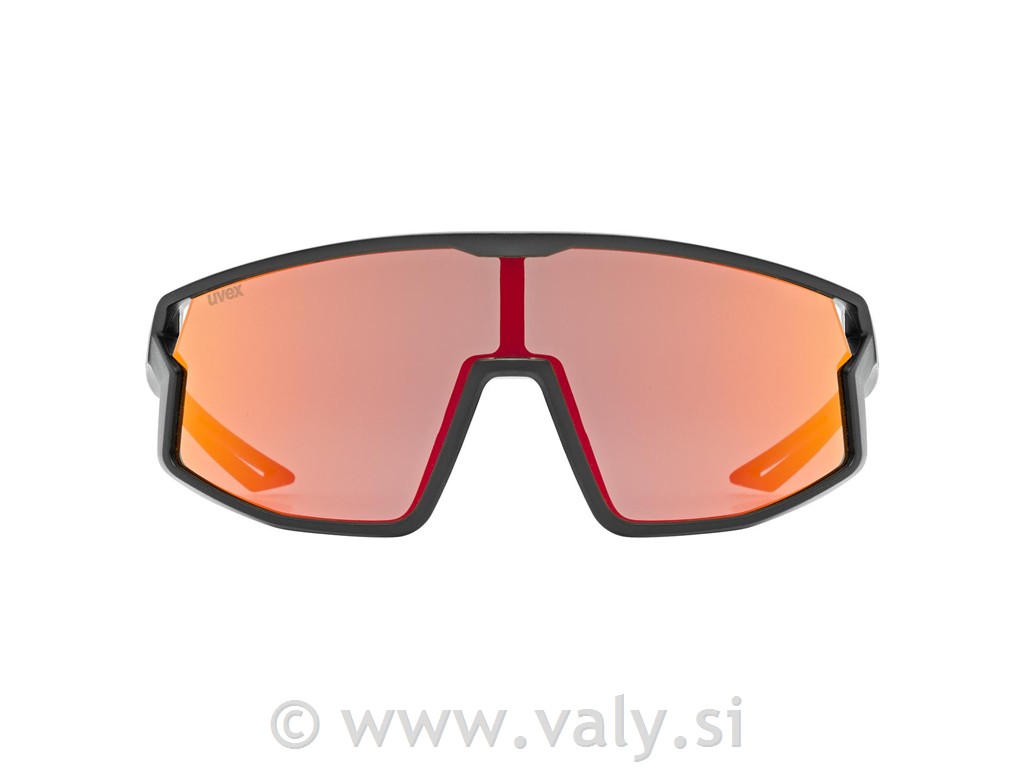 Uvex otroška športna očala SKYRISE jr. črna, rdeče steklo