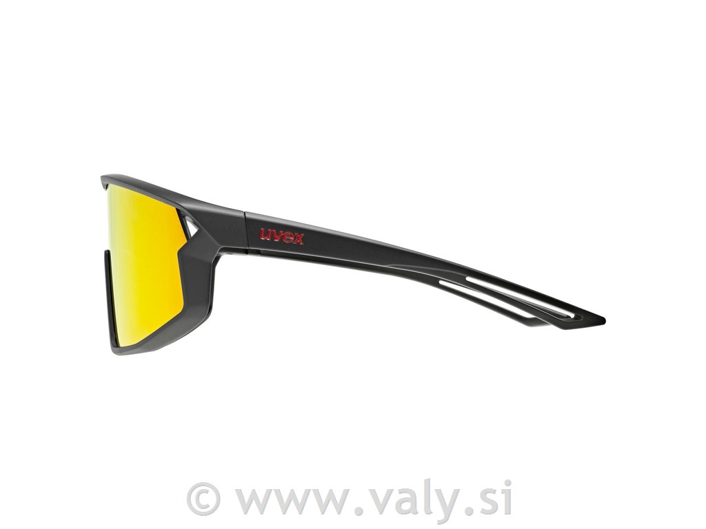 Uvex otroška športna očala SKYRISE jr. črna, rdeče steklo