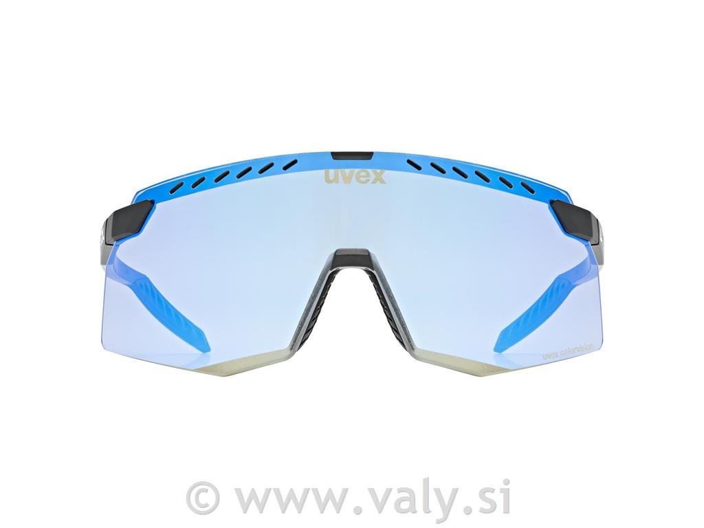 Uvex očala pace stage V črna, zrcalno modro steklo