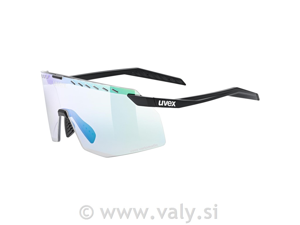 Uvex očala pace stage V črna, zrcalno zeleno steklo