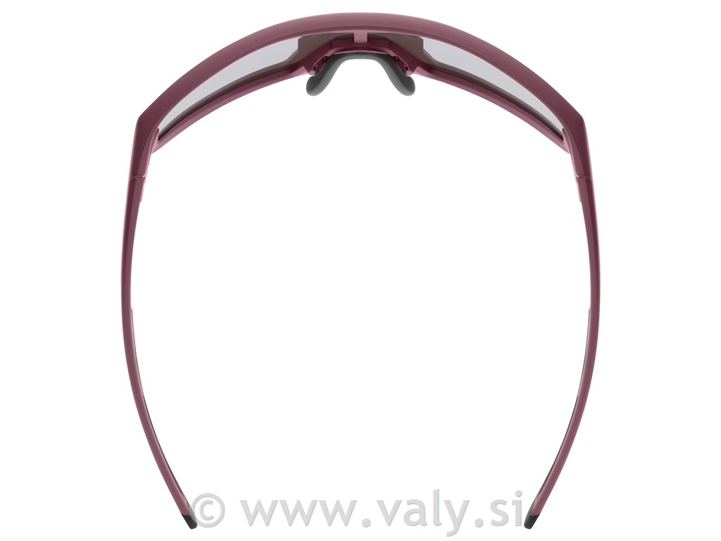 Uvex očala Skyryse rdeča (burgundy mat), rožnato steklo