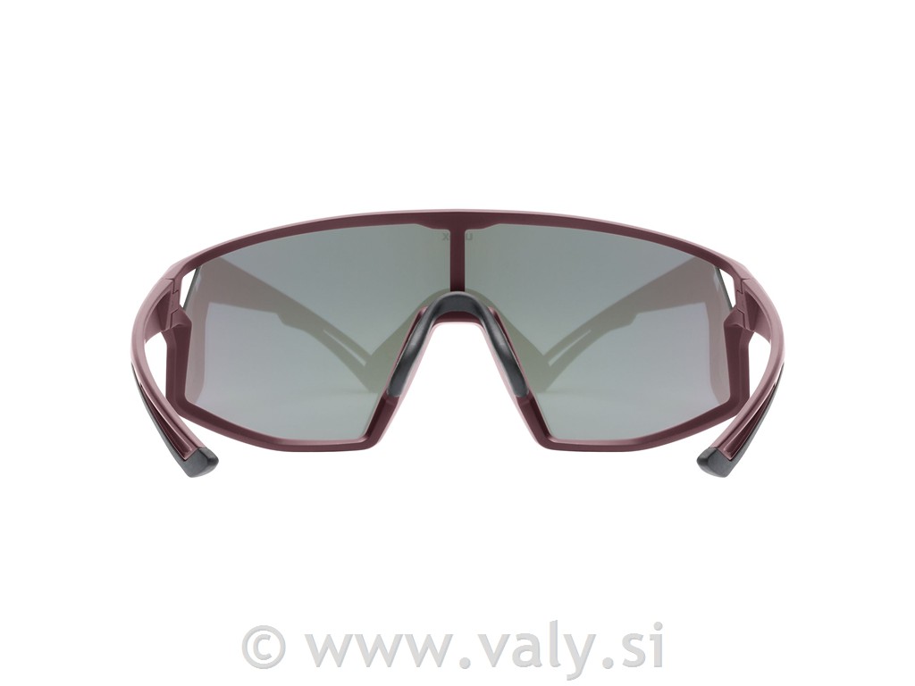 Uvex očala Skyryse rdeča (burgundy mat), rožnato steklo