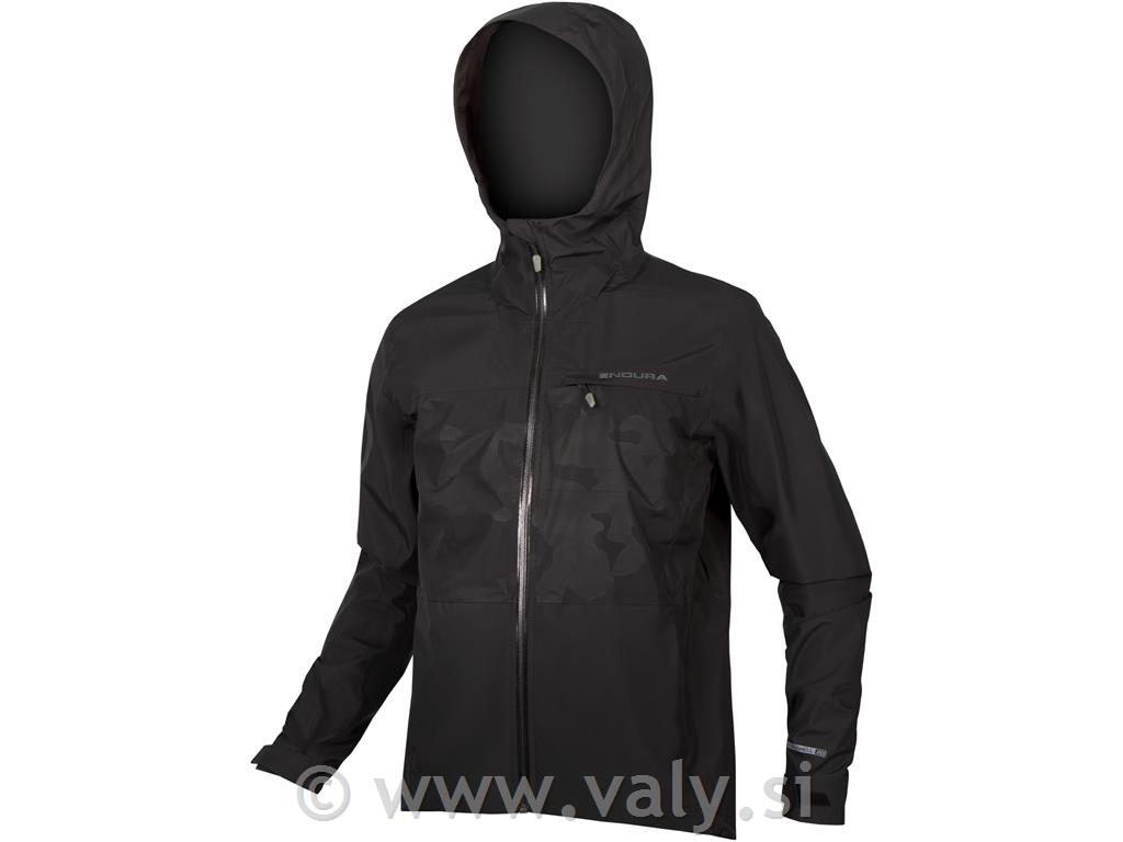 Endura vetrovka/ jakna SingleTrack Waterproof Jacket II črna