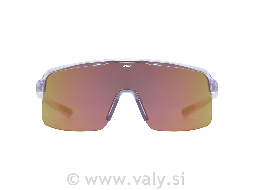 Uvex očala DYRT transparent vijolična, rdeče zrcalno steklo