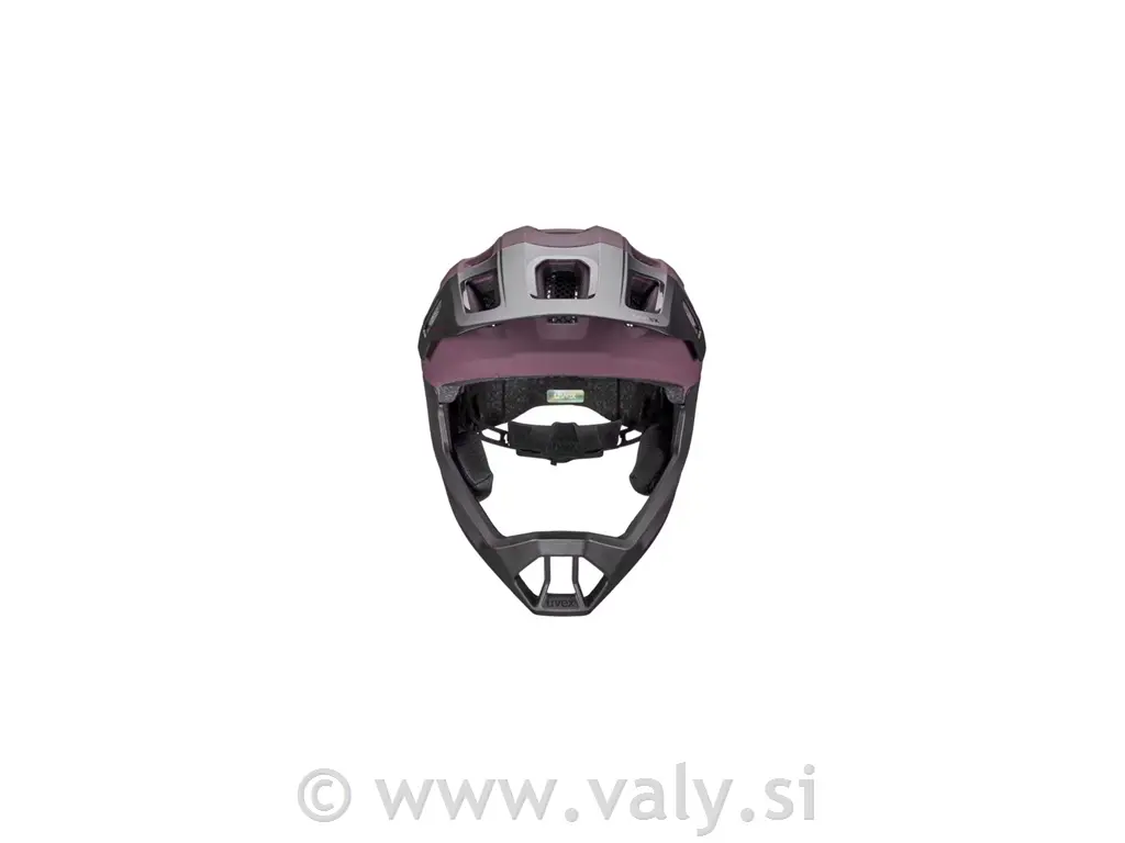 Uvex čelada React jr fullface vijolična roza