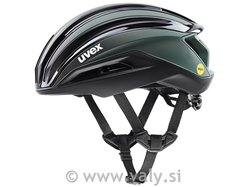 Uvex čelada surge aero MIPS črna zelena