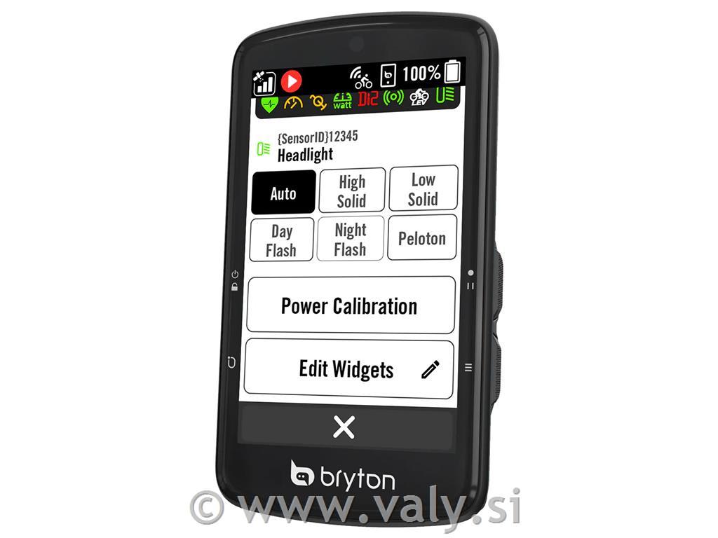 Bryton kolesarski števec Bryton Rider S810