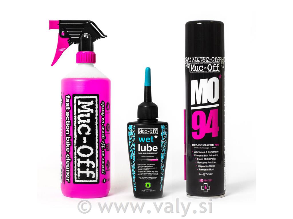 MUC-OFF Set za pranje, zaščito in mazanje CLEAN+PROTECT+LUBE