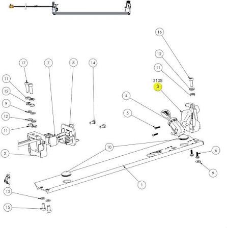 Cube pritrdilni kit za montažo baterije Bosch PowerTube 625