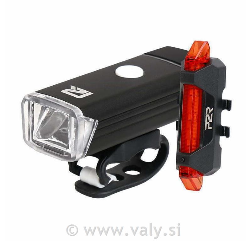 P2R sprednja in zadnja luč USB NITION 10 200+8lm