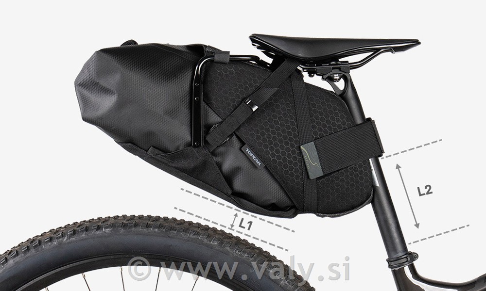 Topeak posedežna torba BackLoader X črna 15L
