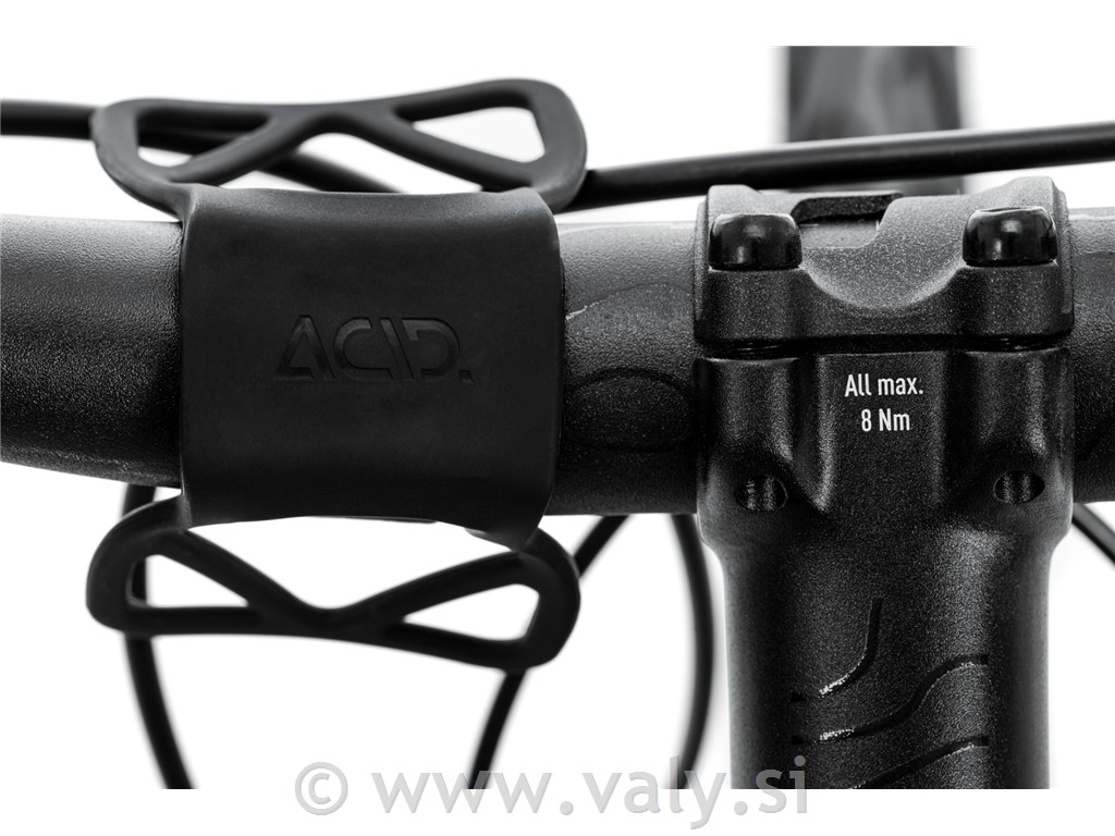 Cube silikonski nosilec za pametni telefon Acid Pure - črna