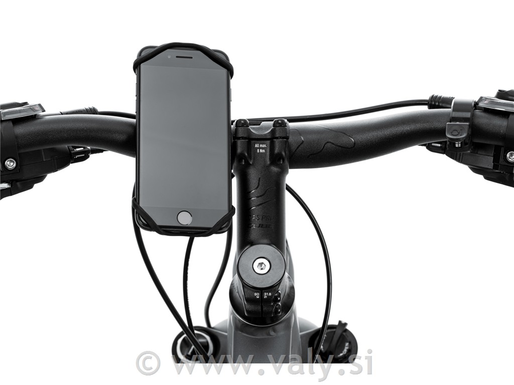 Cube silikonski nosilec za pametni telefon Acid Pure - črna