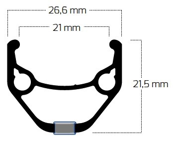 Ryde Zac obroč 421 Disc 36 lukenj