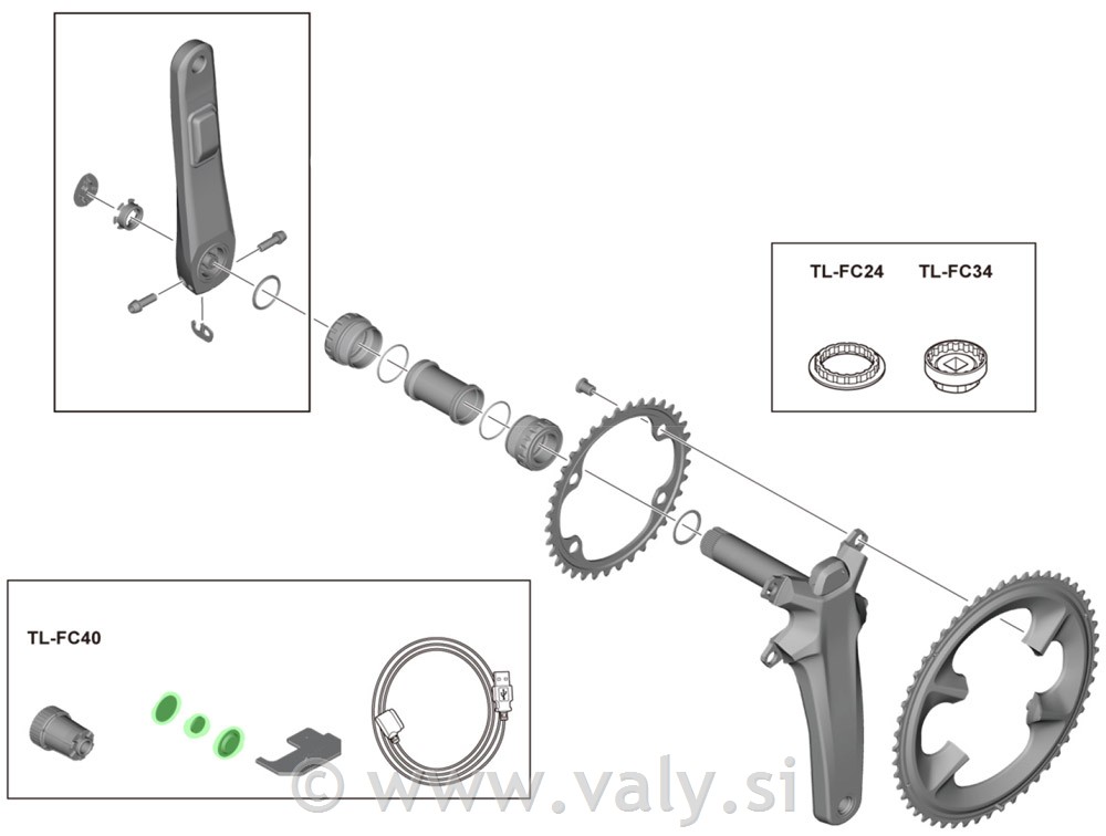 Shimano magnetni set FCR9100 za PM
