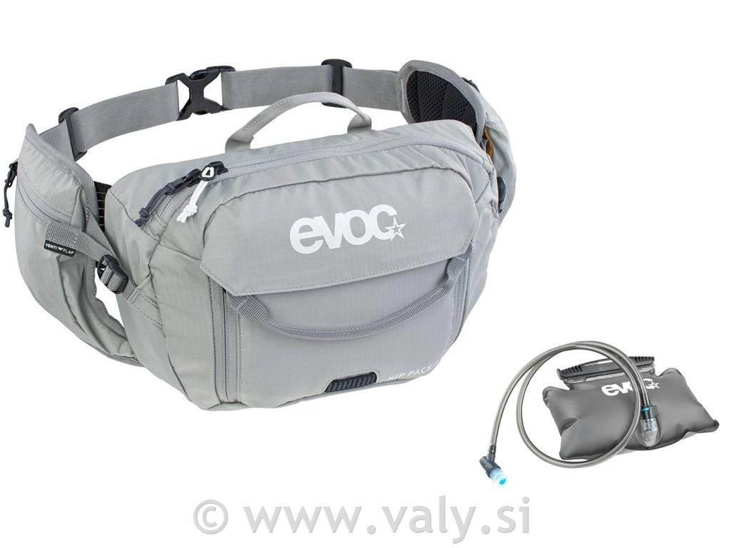 Evoc torbica HIP PACK 3L + 1.5L meh siva