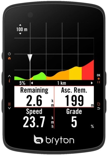 Bryton kolesarski števec Bryton Rider 550 E USB-C