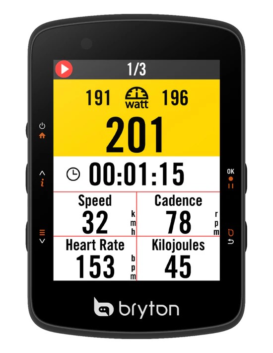 Bryton kolesarski števec Bryton Rider 550 E USB-C