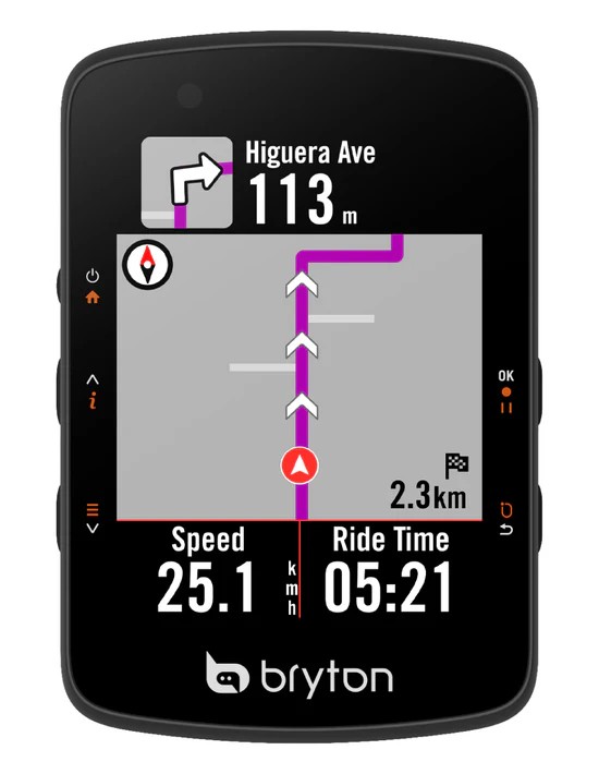 Bryton kolesarski števec Bryton Rider 550 E USB-C