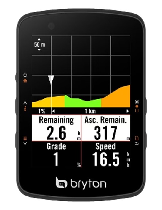 Bryton kolesarski števec Bryton Rider 550 E USB-C