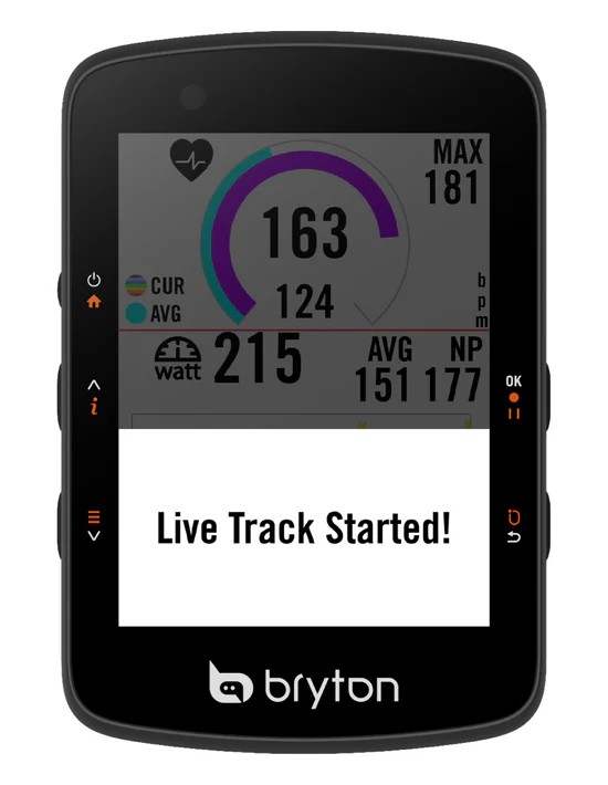 Bryton kolesarski števec Bryton Rider 550 E USB-C