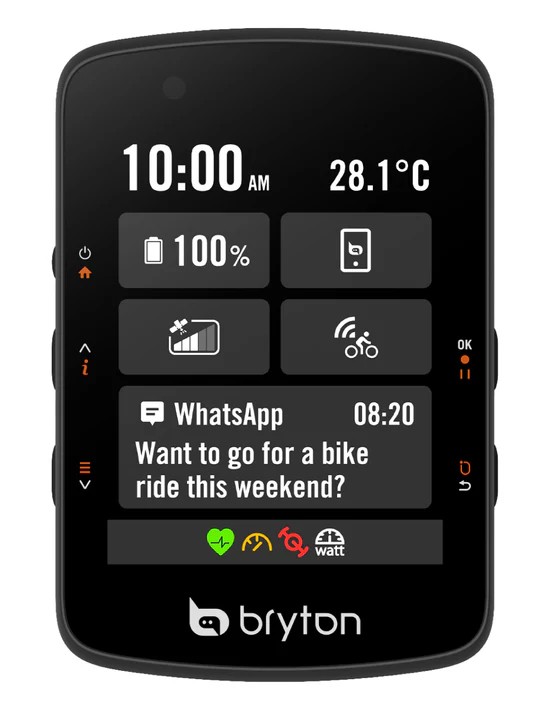 Bryton kolesarski števec Bryton Rider 550 E USB-C