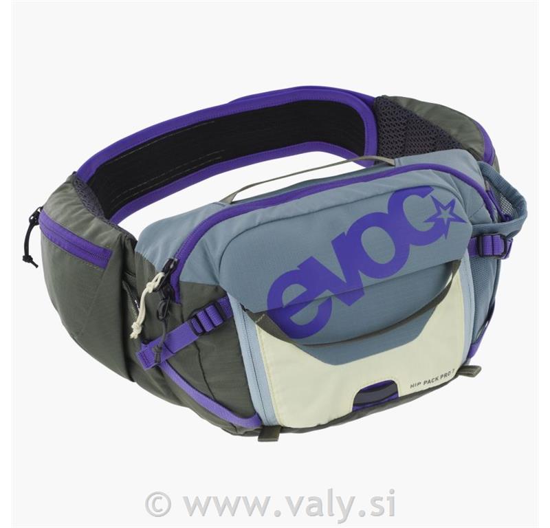 Evoc torbica HIP PACK PRO 3L siva-vijolična-olivno zelena