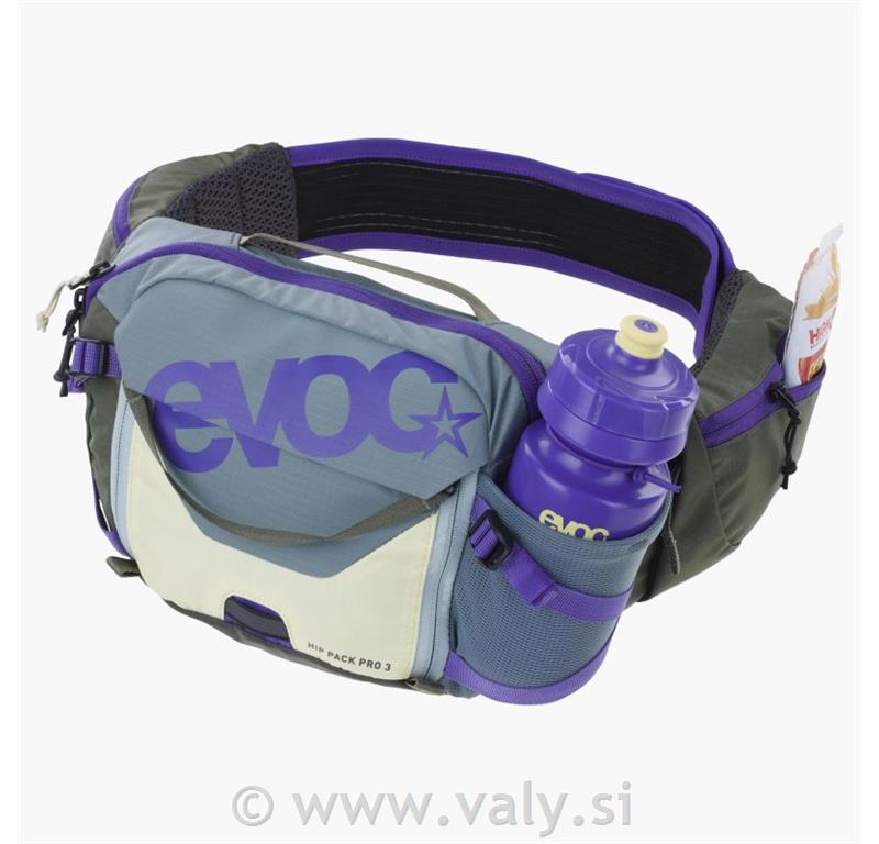 Evoc torbica HIP PACK PRO 3L siva-vijolična-olivno zelena