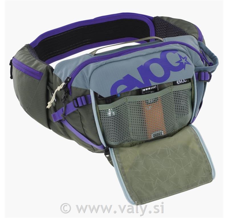 Evoc torbica HIP PACK PRO 3L siva-vijolična-olivno zelena