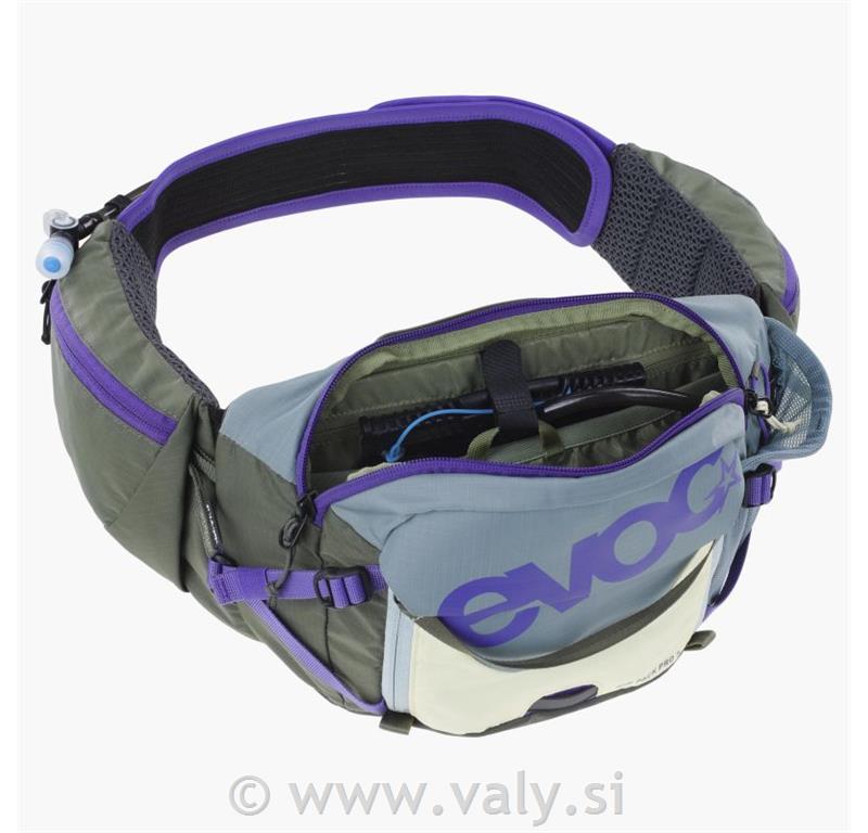 Evoc torbica HIP PACK PRO 3L siva-vijolična-olivno zelena