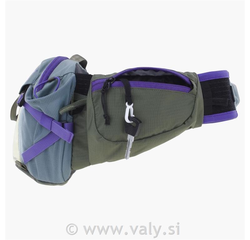 Evoc torbica HIP PACK PRO 3L siva-vijolična-olivno zelena