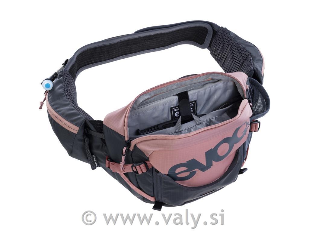 Evoc torbica HIP PACK PRO 3L + 1,5L meh siva-roza