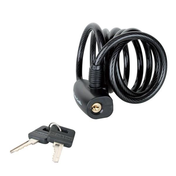 Master Lock 8126 ključavnica za kolo na ključ črna