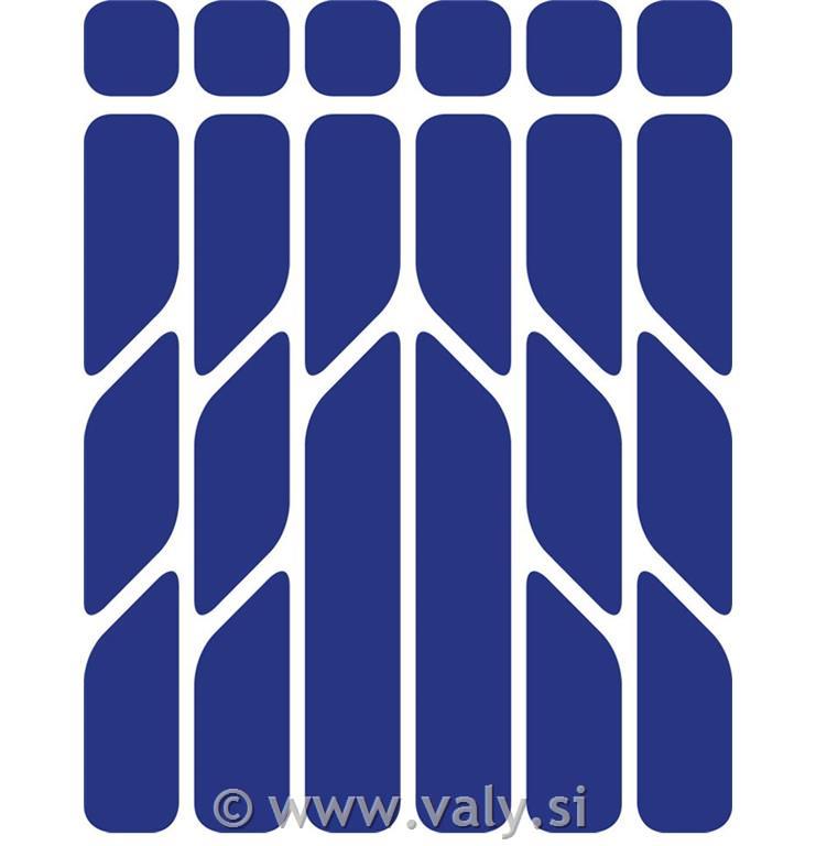Riesel Design odsevne nalepke Everywhere modra