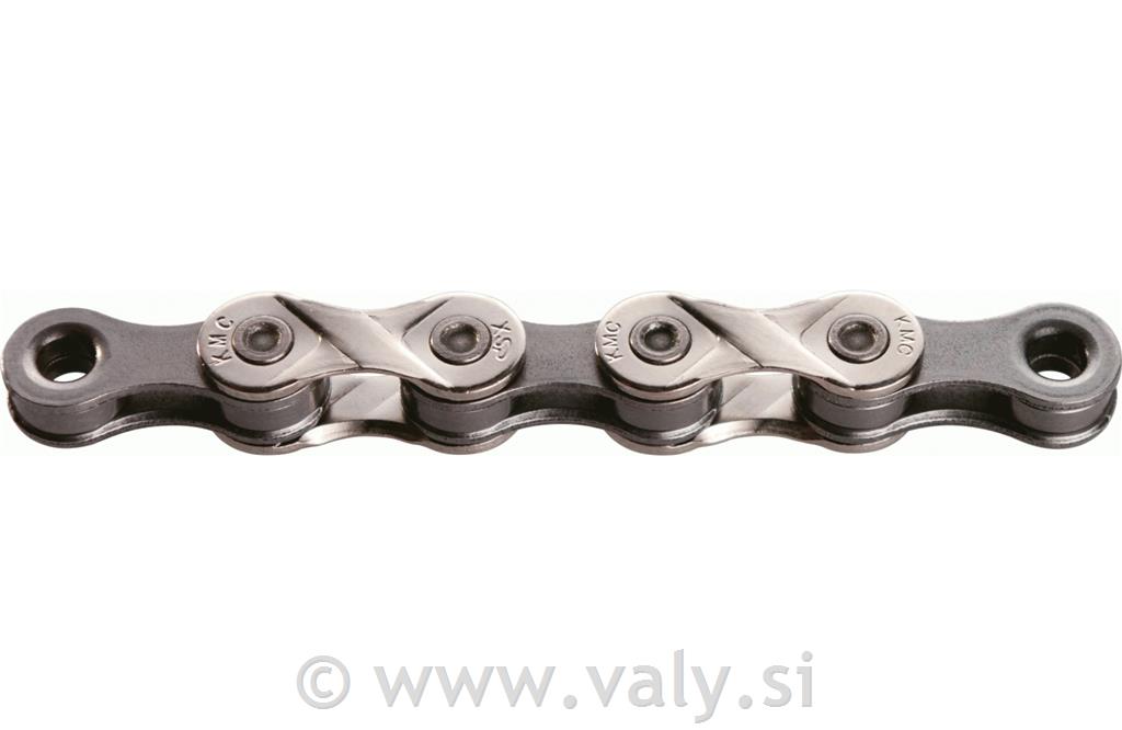 KMC veriga X8 silver grey